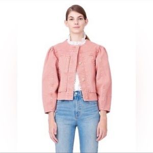 Rebecca Taylor La Vie peach 🍑 jean jacket